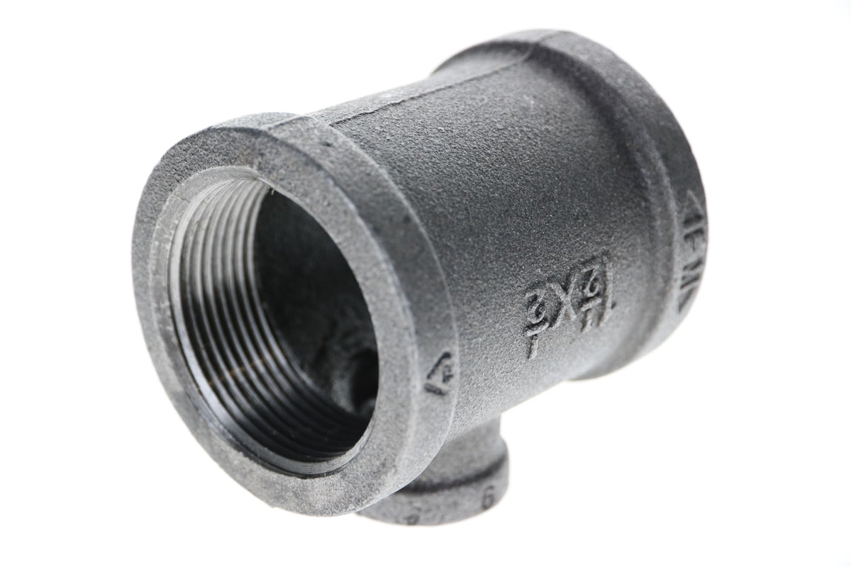 Mueller Streamline 1-1/2" x 1-1/2" x 1/2" Black Iron Tee