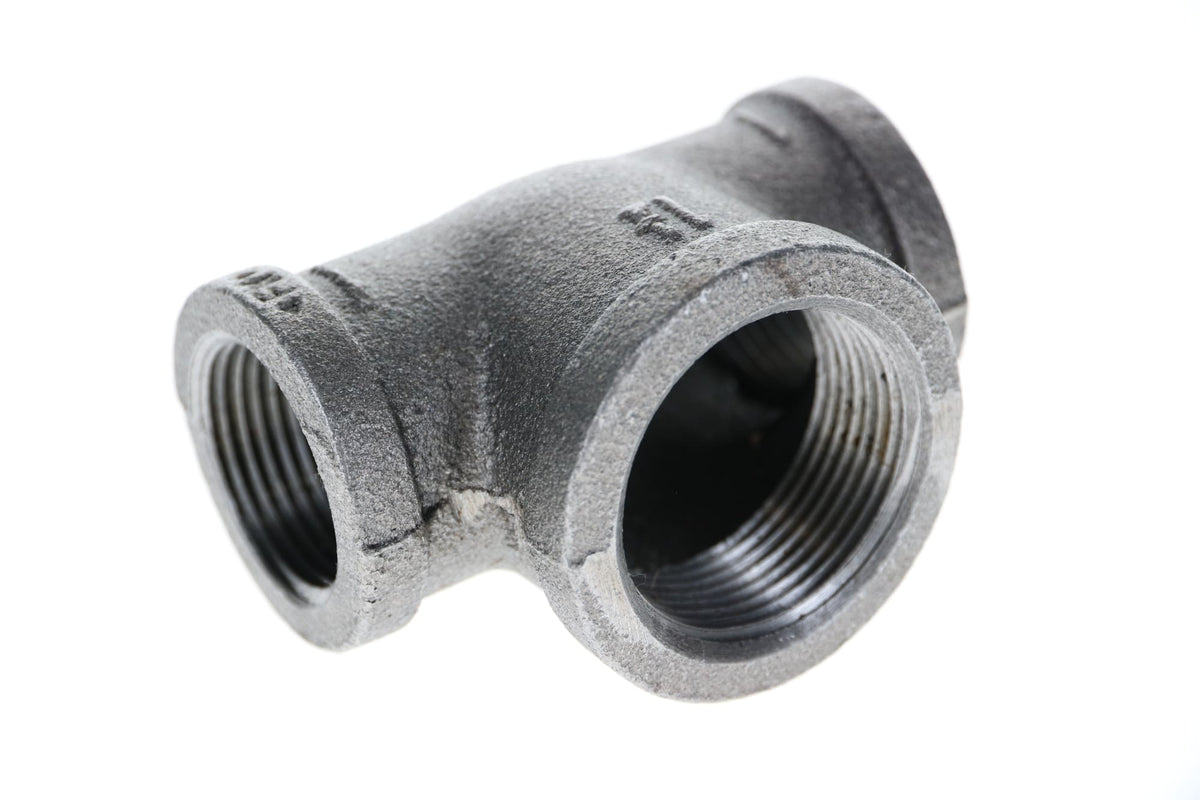 Mueller Streamline 1-1/2" x 1-1/4" x 1-1/2" Black Iron Tee