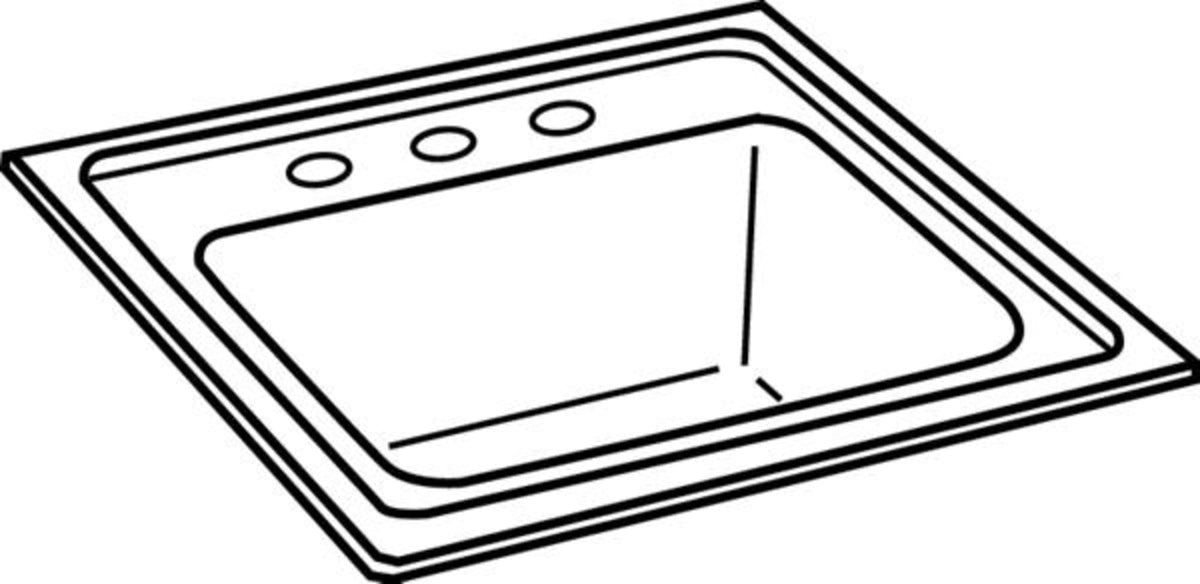 Elkay Lustertone Classic Stainless Steel 15" x 15" x 7-1/8" 2-Hole Single Bowl Drop-in Bar Sink with 3-1/2" Drain in Lustrous Satin