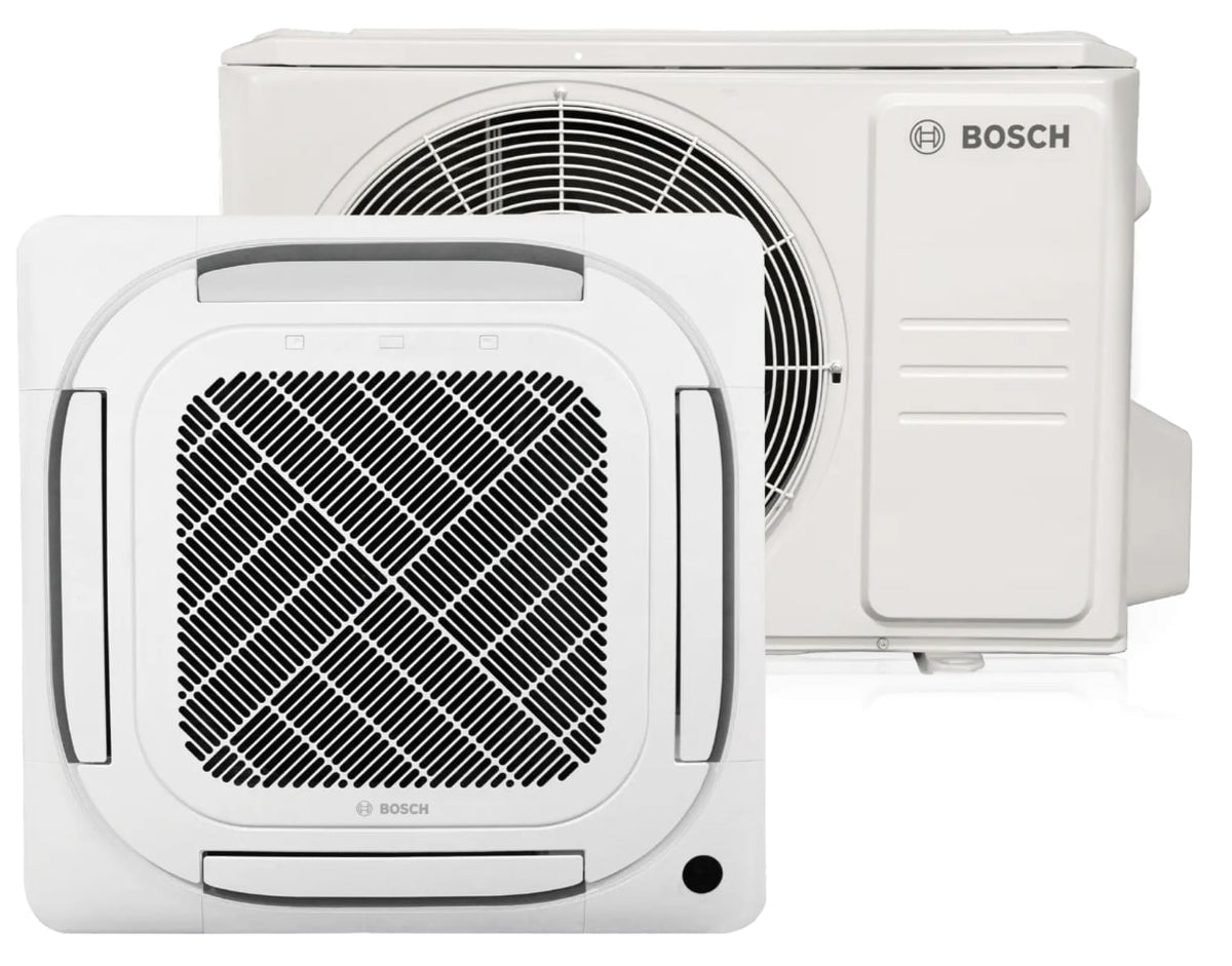 Bosch 8733962672 Climate 5000 3/4 Ton Ductless Mini-Split Indoor Universal Cassette Unit, 9,000 BTU, R454B, 208-230V
