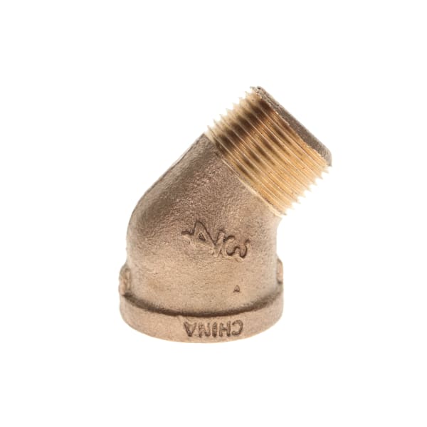 3/4" - Brass Elbow - 45° (Street) - FIP x MIP