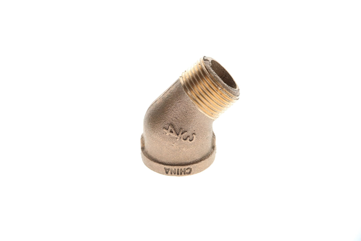 Legend Valve 1-1/4" - Brass Elbow - 45° (Street) - FIP x MIP