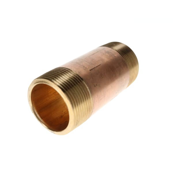 2-1/2" x 4" Red Brass Pipe Nipple