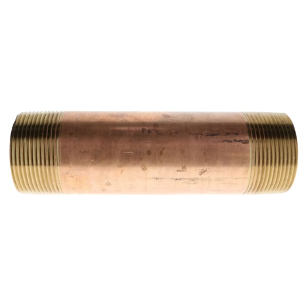 2" x 10" Red Brass Pipe Nipple