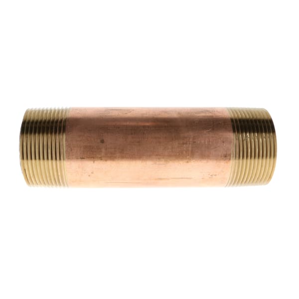 2" x 5" Red Brass Pipe Nipple