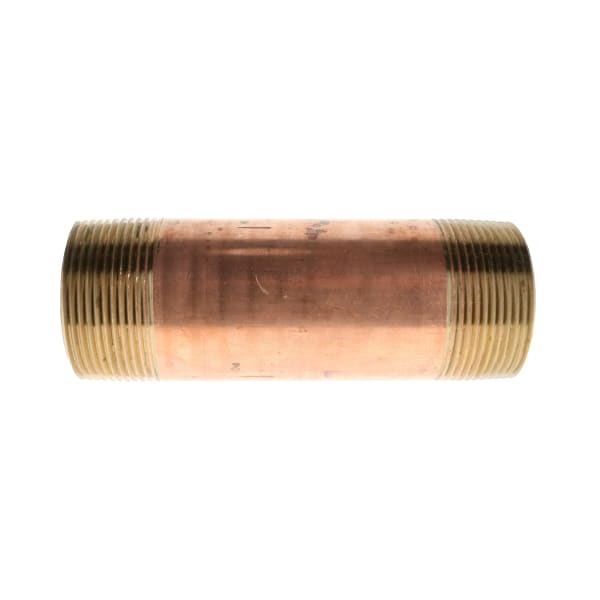 1-1/2" x 5" Red Brass Pipe Nipple