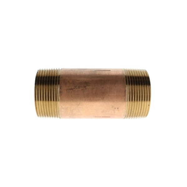 1-1/2" x 4" Red Brass Pipe Nipple