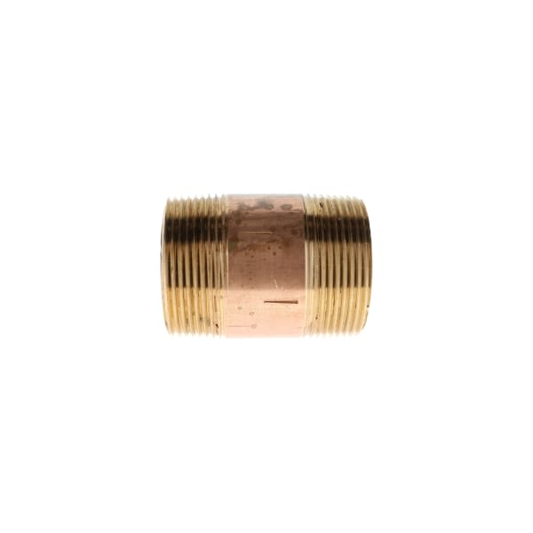 2" x 2-1/2" Red Brass Pipe Nipple
