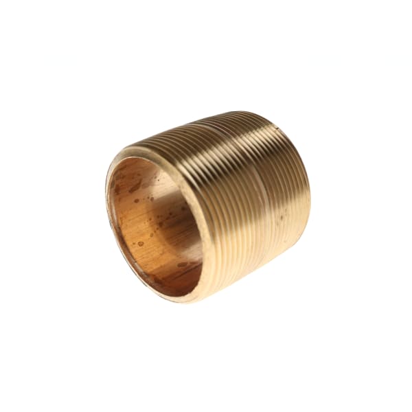 2-1/2" x Close Red Brass Pipe Nipple