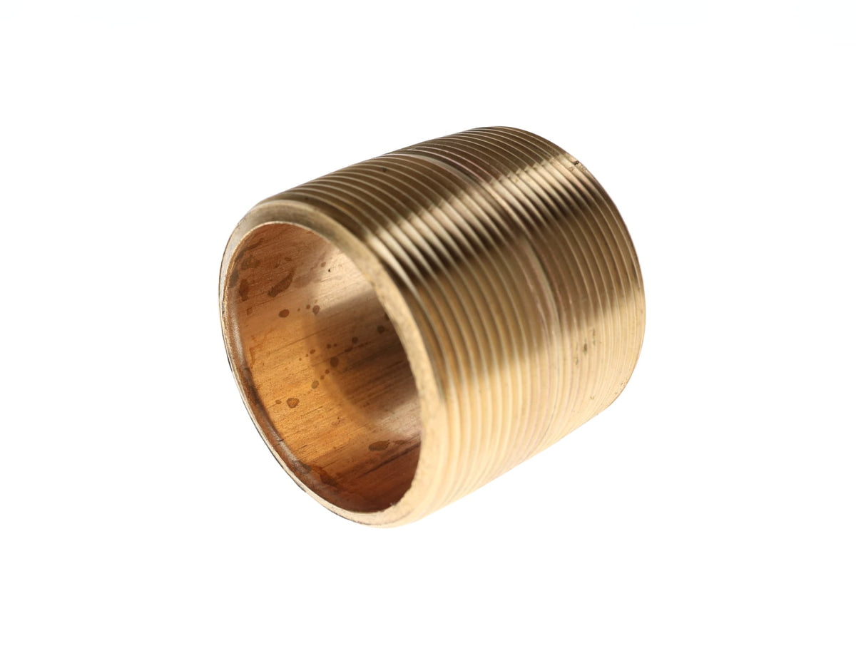 Legend Valve 4" x Close Red Brass Pipe Nipple