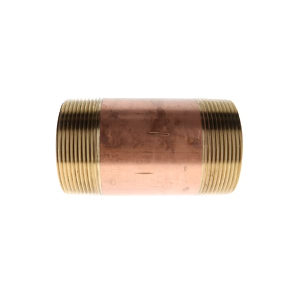 3" x 3" Red Brass Pipe Nipple