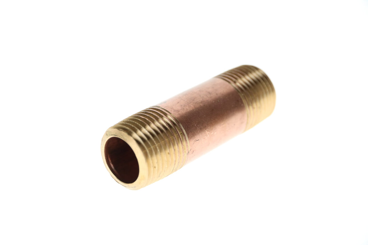 Legend Valve 1/2" x 3-1/2" Red Brass Pipe Nipple