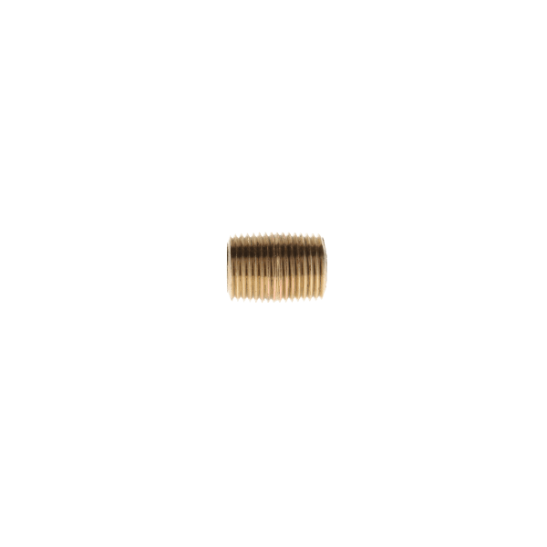 3/8" x Close Red Brass Pipe Nipple