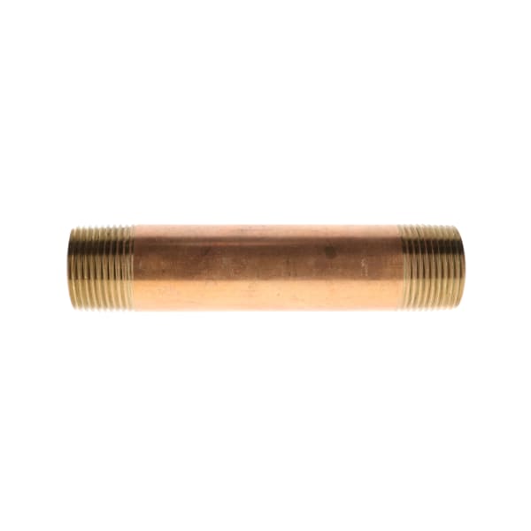 3/4" x 5" Red Brass Pipe Nipple