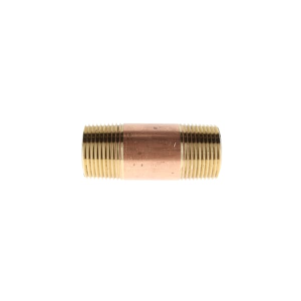 1" x 4" Red Brass Pipe Nipple