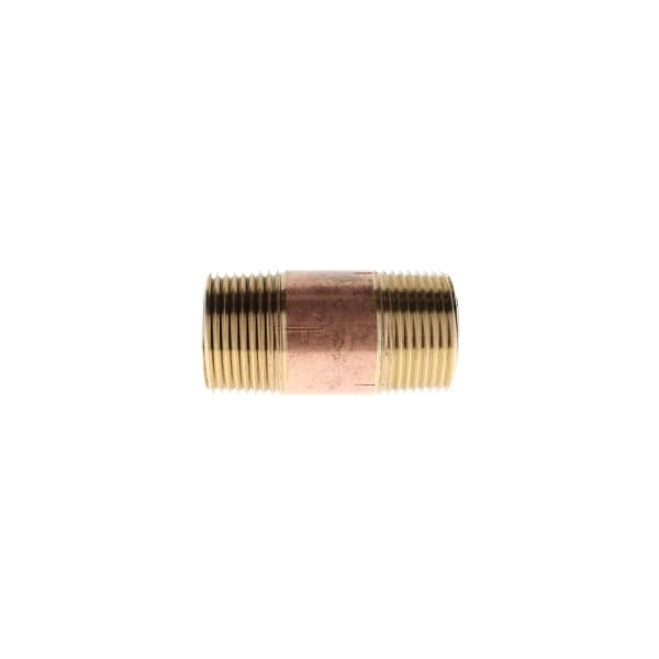 1" x 3-1/2" Red Brass Pipe Nipple