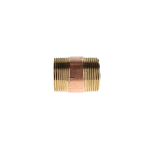 1-1/4" x 2" Red Brass Pipe Nipple