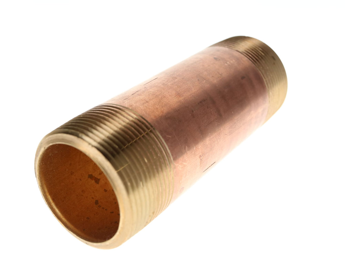 Legend Valve 1-1/2" x 5" Red Brass Pipe Nipple