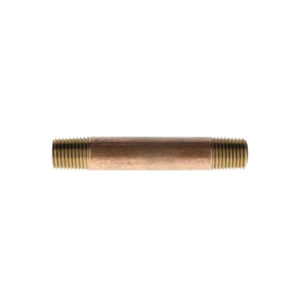 1/8" x 4" Red Brass Pipe Nipple