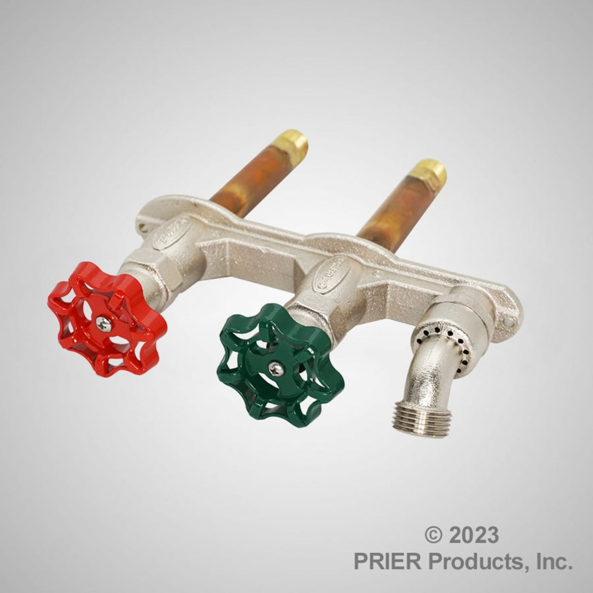 PRIER Products 3/4" x 1/2" - MIP x FIP Hot And Cold Anti-Siphon Hose Thread Wall Faucet with Vacuum Breaker C-108TCC