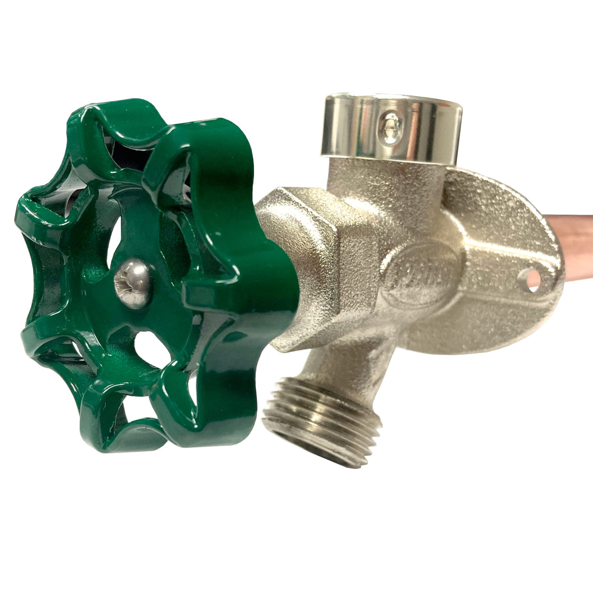 PRIER Products 8"- (3/4" x 1/2" - MIP x FIP) Heavy Duty Wall Faucet with Vacuum Breaker