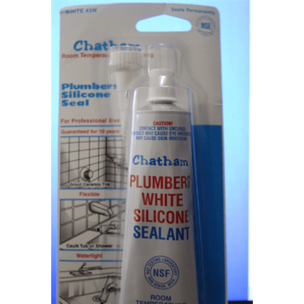 Silicone Caulk 3 oz Tube - White