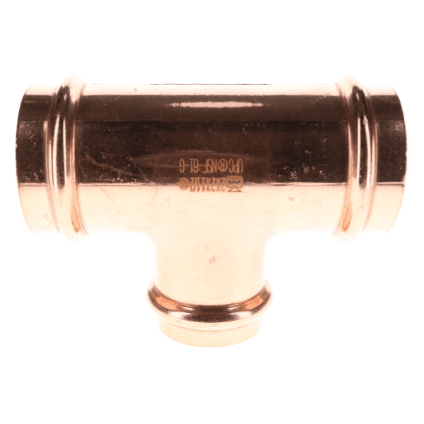 2" x 2" x 1-1/2" Copper Press Fittings - Tee P x P x P