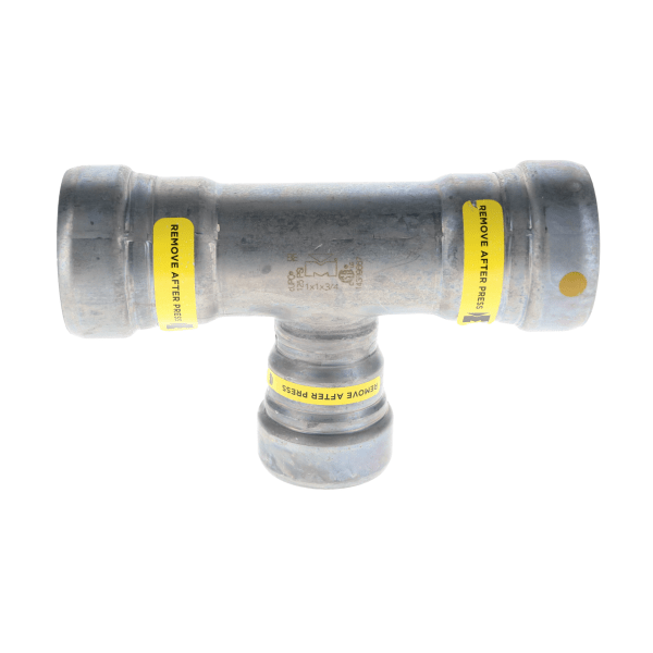 1" x 1" x 3/4" Carbon Steel Press Fittings - Gas - Tee P x P x P
