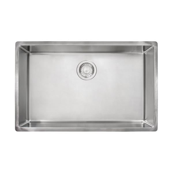 Franke Cube 28.5-in. x 17.7-in. 18 Gauge Stainless Steel Undermount Single Bowl Kitchen Sink - CUX11027