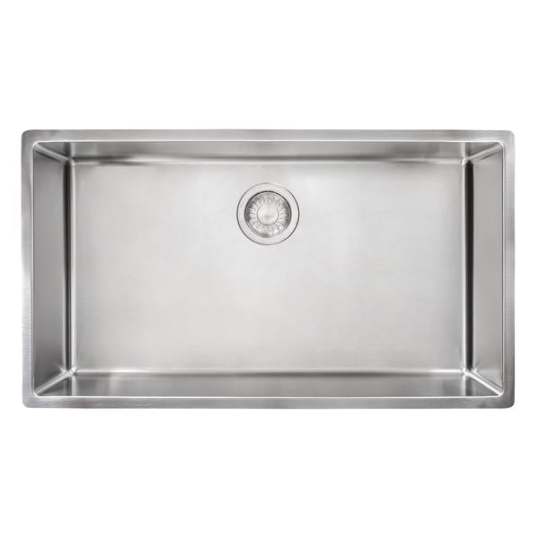 Franke Cube 31.5-in. x 17.7-in. 18 Gauge Stainless Steel Undermount Single Bowl Kitchen Sink - CUX11030