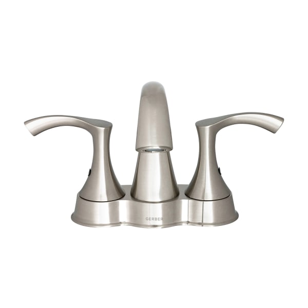 Antioch 2H Centerset Lavatory Faucet w/ 50/50 Touch Down Drain 1.2gpm Brushed Nickel