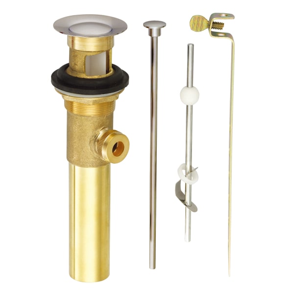 1 1/4" Metal Pop-Up Drain Assembly with Lift Brushed Nickel