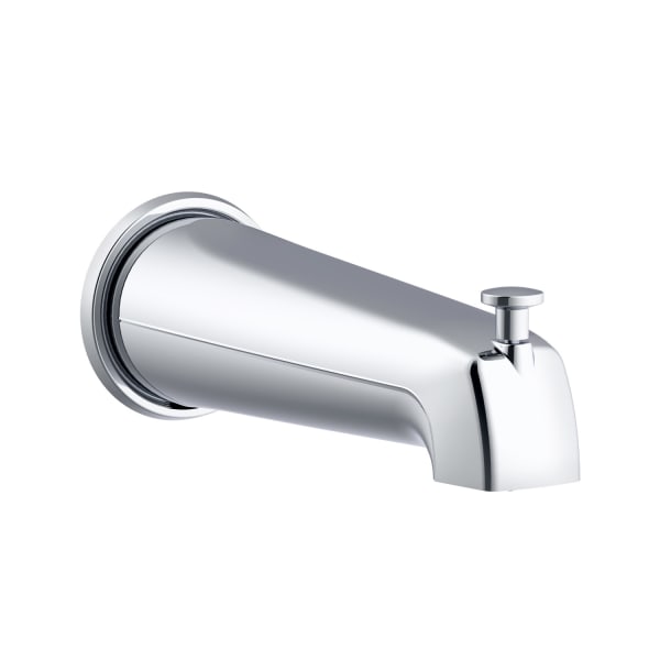 8" Wall Mount Tub Spout with Diverter Chrome
