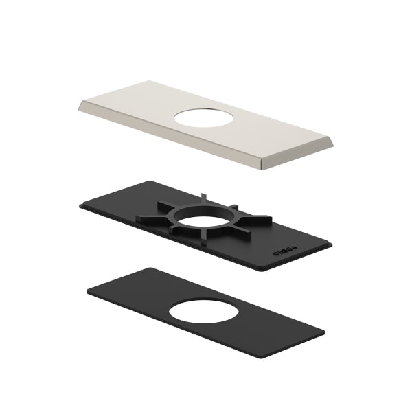 Cover Plate Assembly (Square) for 4" Centerset Lavatory Faucet Brushed Nickel