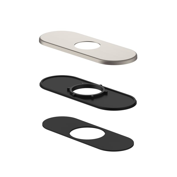 Cover Plate Assembly for 4" Centerset Lavatory Faucet Brushed Nickel