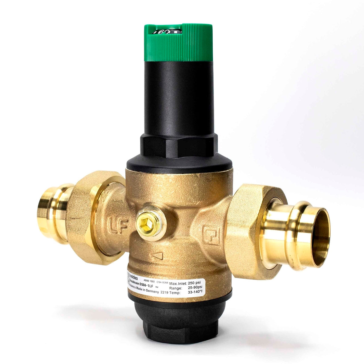 Resideo DS06-102-SUP-LF/U DS06 Dialset Lead Free Pressure Reducing Valve, 1 in Single Union Press