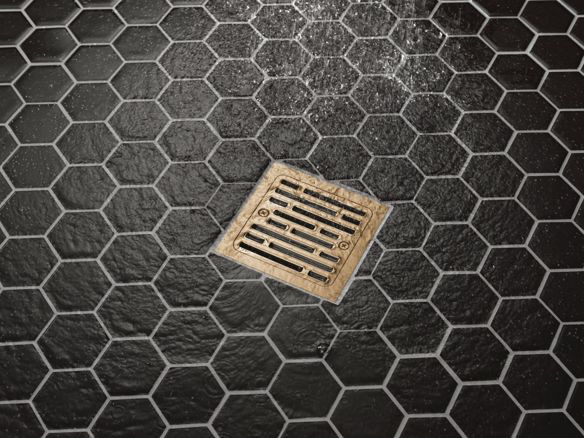 Delta DT062412-CZ 4" Tile-In Square Shower Drain Champagne Bronze