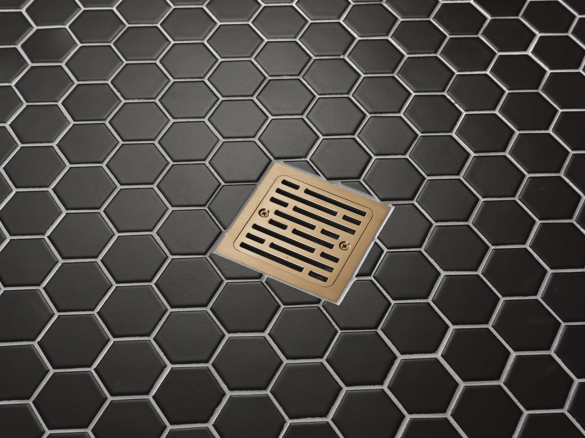 Delta DT062412-CZ 4" Tile-In Square Shower Drain Champagne Bronze