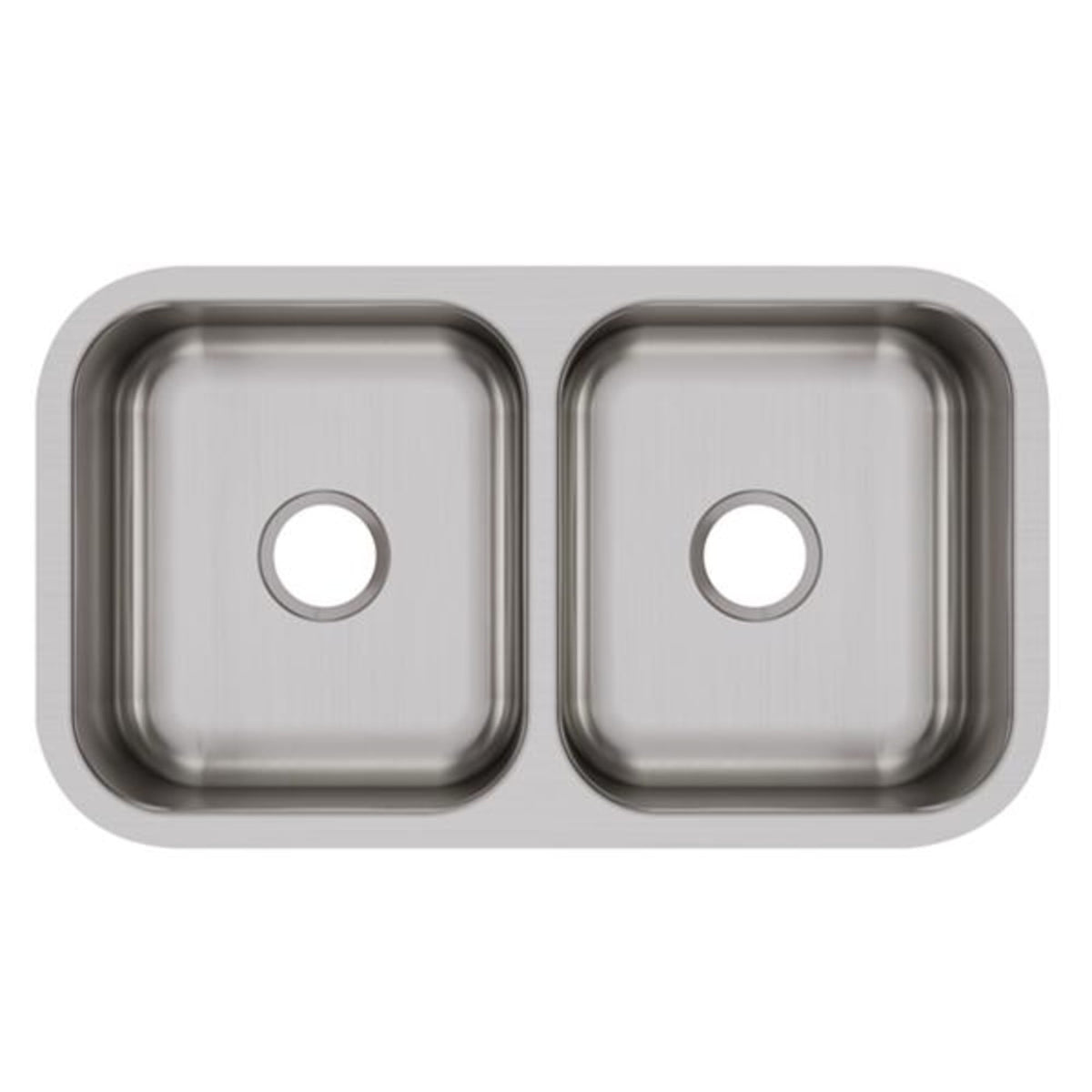 Dayton Stainless Steel 31-3/4" x 18-1/4" x 8" Equal Double Bowl Undermount Sink