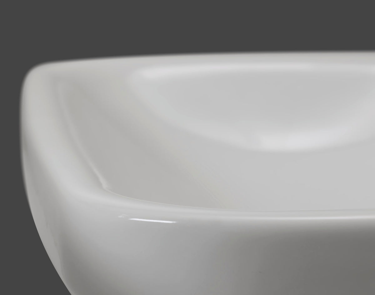 Duravit DuraStyle 15 3/4" Rectangular Undermount Sink in White with Overflow