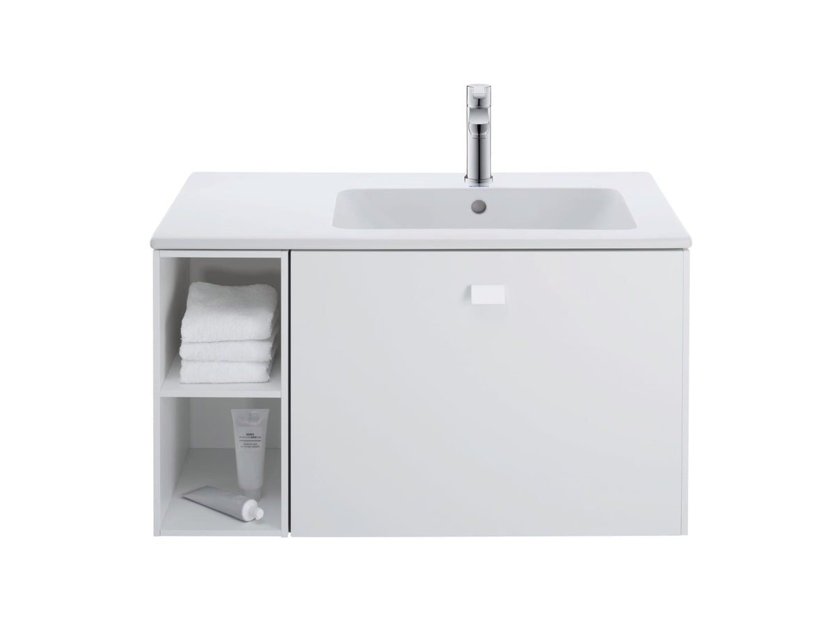 Duravit ME by Starck 32 5/8" Rectangular Wall Mounted Sink in White with Single Faucet Hole and with Overflow