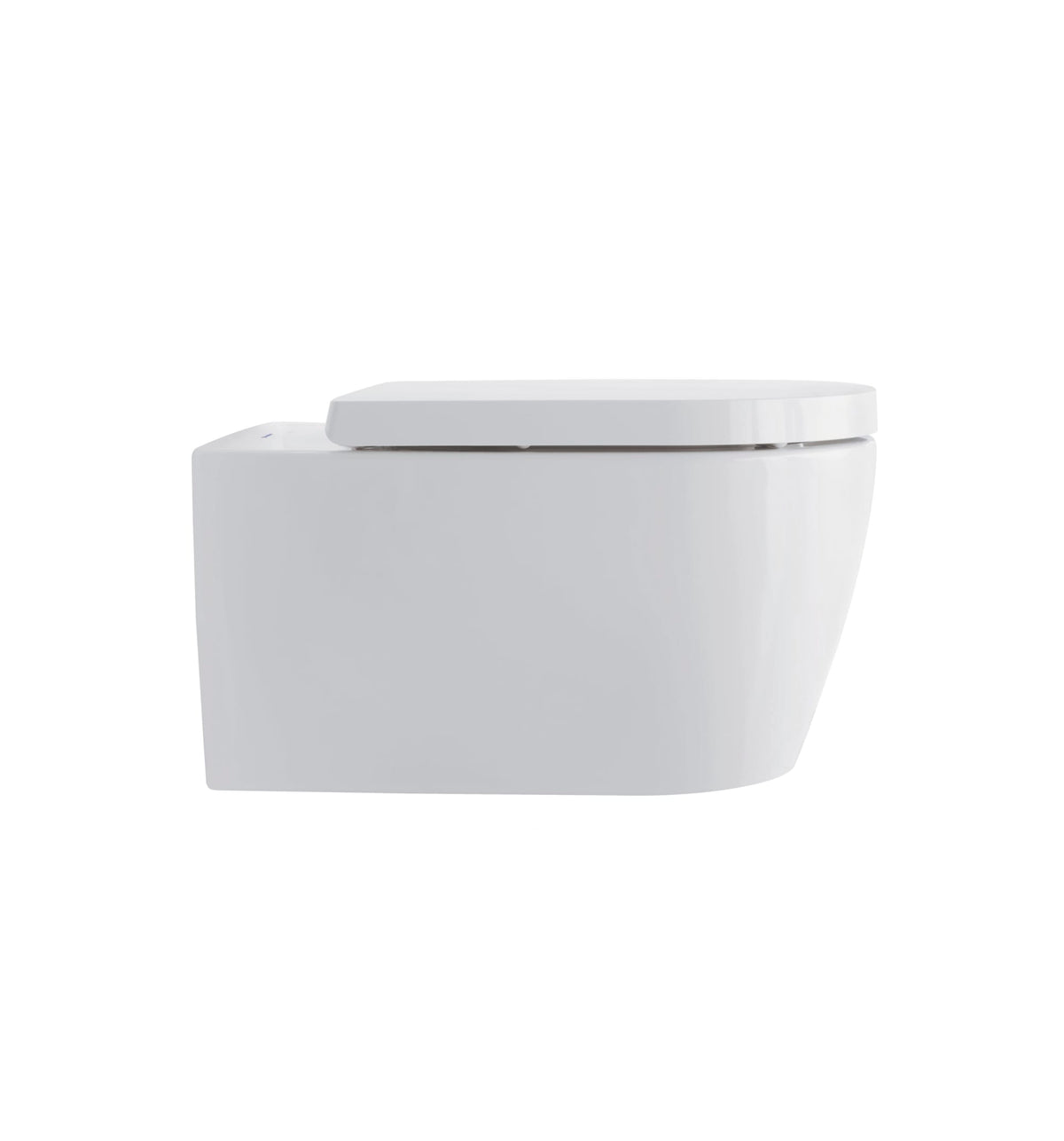 Duravit ME by Starck 1.28/0.8 GPF Dual Flush Rimless ADA Compliant Compact Elongated Wall Mounted Toilet in White