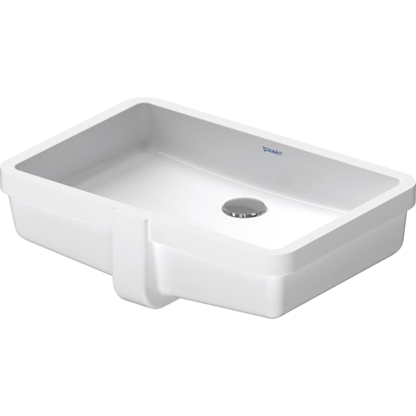 Duravit Vero 19 1/8" Rectangular Undermount Sink in White with Overflow