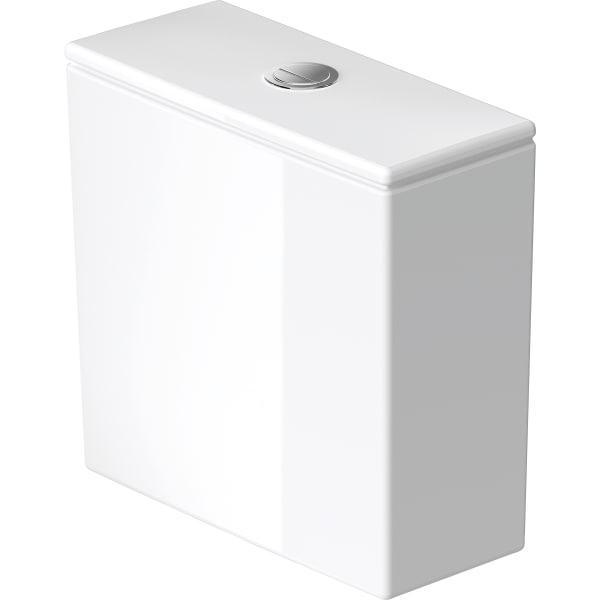 Duravit DuraStyle 1.32/0.92 GPF Dual Flush Toilet Tank in White with Top Push Button Flush