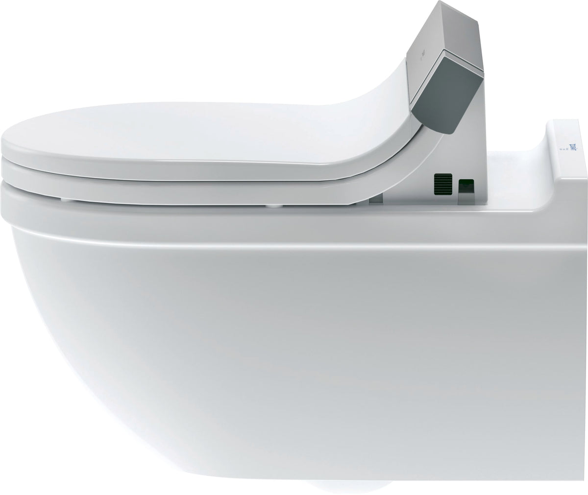 Duravit Starck 3 1.28/0.8 GPF Dual Flush ADA Compliant Elongated Wall Mounted Toilet in White - Seat, Actuator, and In-Wall Tank and Carrier Sold