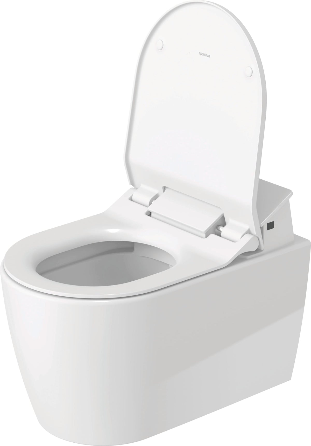 Duravit SensoWash Slim Elongated Bidet Toilet Seat in White, with Remote, Concealed Connections