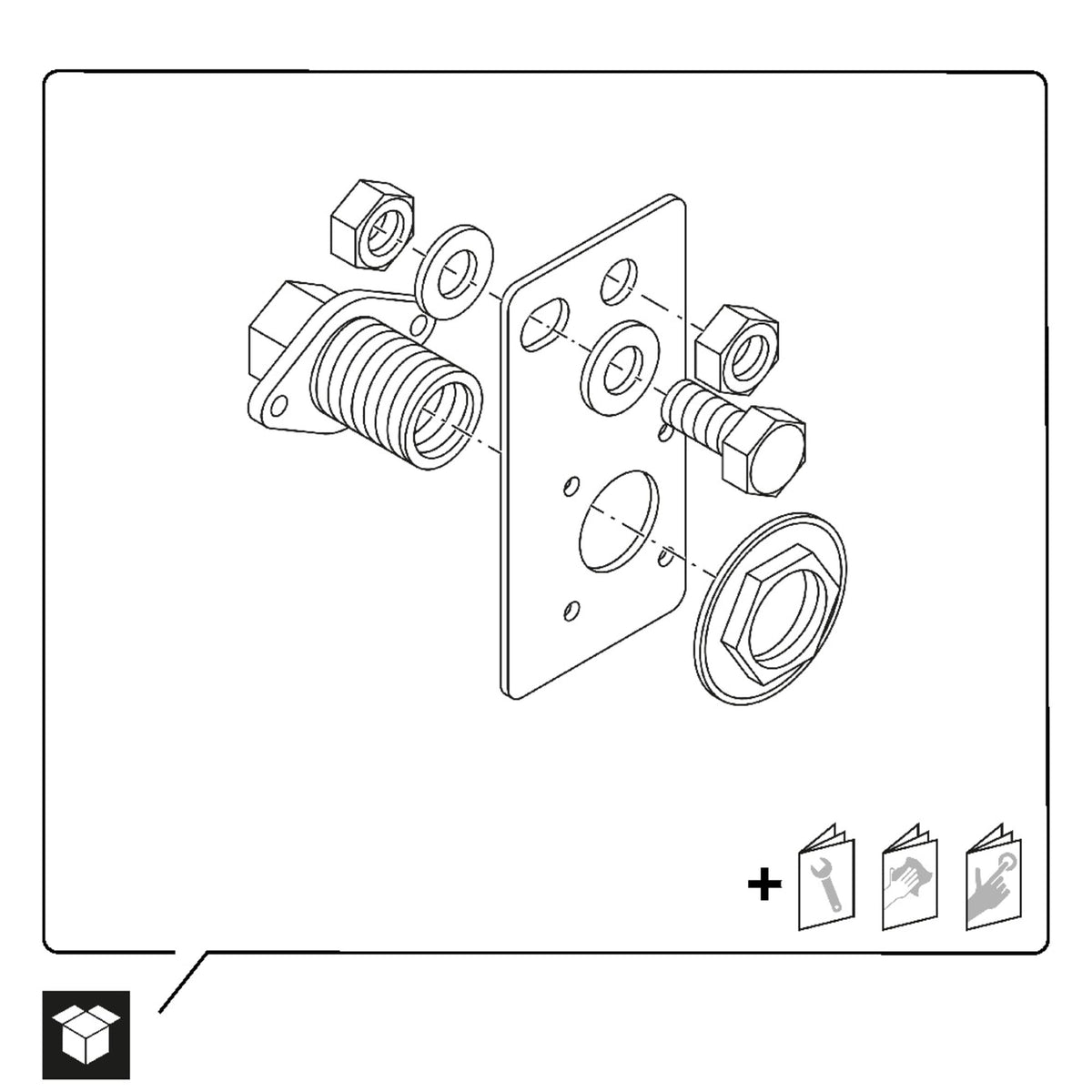Duravit Installation Kit, Toilet Part