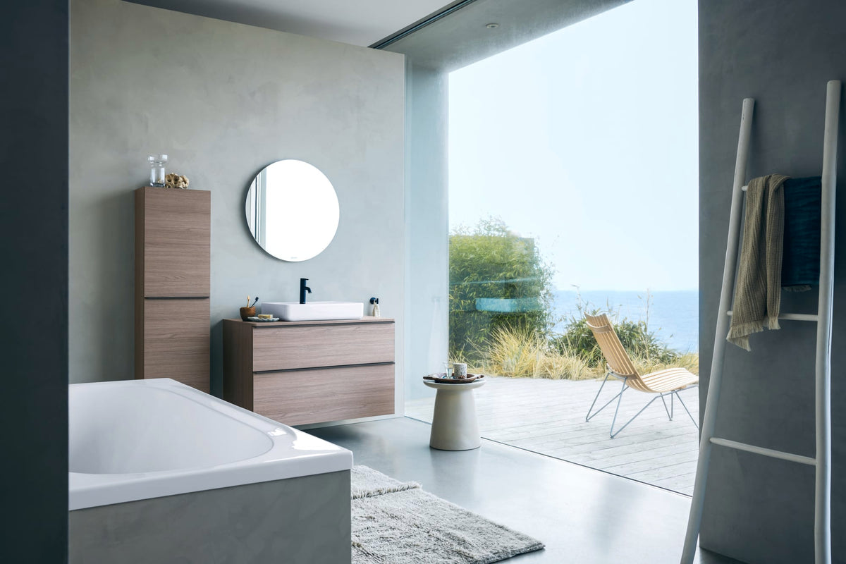 Duravit Soleil by Starck 25 5/8" Rectangular Wall Mounted Sink in White with Single Faucet Hole and with Overflow