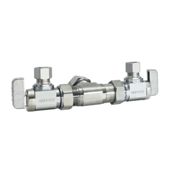 5/8" x 3/8" (Compression x Compression) Dual Stop