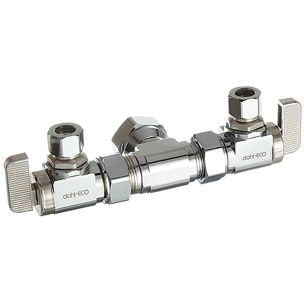 1/2" x 3/8" (FIP x Compression) Dual Stop